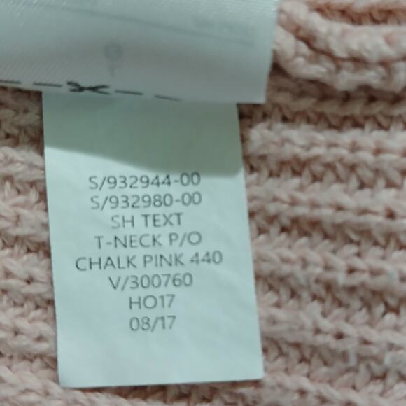 GAP large Chalk Pink mock-neck Long-Sleeved raglan sleeve 100% Cotton sweater - Picture 12 of 12